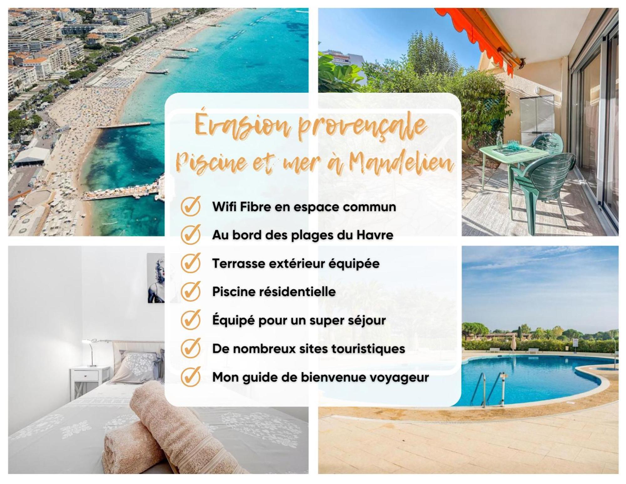 Evasion Provencale - Piscine Et Mer A Mandelieu ภายนอก รูปภาพ